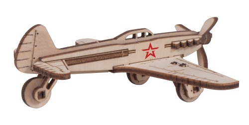 Конструктор деревянный 3D Армия России Самолет Бомбардировщик фото 4