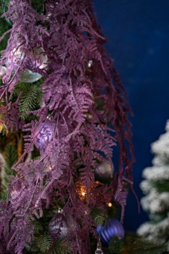 Гирлянда-подвеска "Аспарагус" фиолетовая, 110 см, Kaemingk фото 2