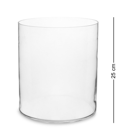 NM-23382 Ваза-цилиндр стеклянная 25 см (Неман)