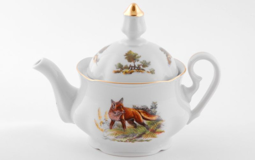 Заварочный чайник Leander 0,35л мэри-энн, фарфор, белый, коричневый