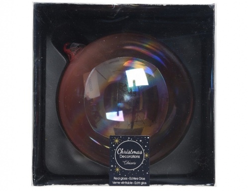 Ёлочный шар "Мыльный пузырь" розовый, стекло, 15 см, Kaemingk фото 2