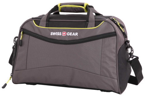 Сумка спортивная Swissgear, серый/салатовый, 57х28х30 см, 53 л фото 3