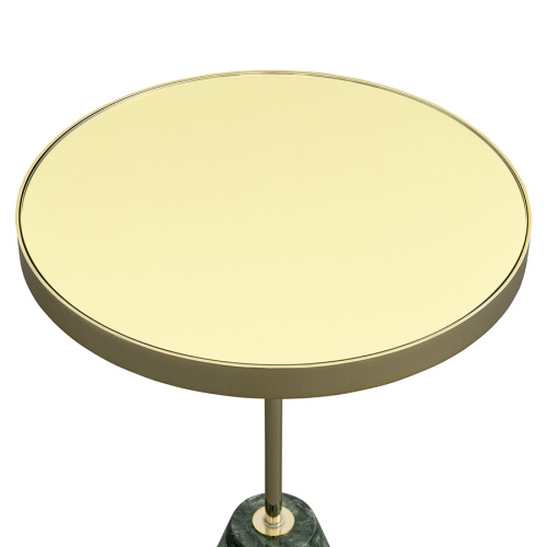 Столик кофейный kaya, D40,8 см, золотистый/зеленый фото 7