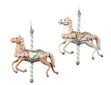 Ёлочное украшение "Карусельная лошадка", полистоун, 15 см, разные модели, Goodwill