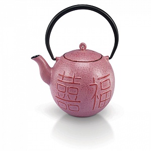 Чайник заварочный BEKA FU CHA 0,9 литра, из чугуна, высота борта 14,5 см, цвет розовый