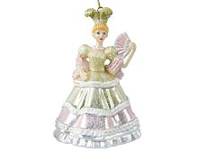 Ёлочная игрушка ФРЕЙЛИНА С ВЕЕРОМ, стекло, 15 см, Kaemingk