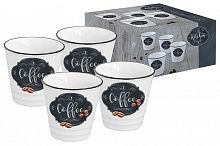 Набор из 4-х чашек для кофе Кухня в стиле Ретро в подарочной упаковке, 54632