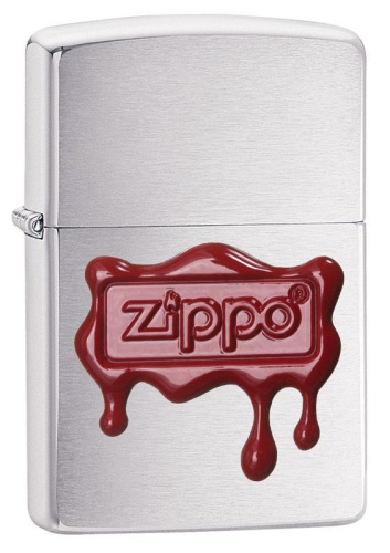 Зажигалка ZIPPO Classic с покрытием Brush Finish Chrome, латунь/сталь, серебристая, матовая, 36x12x5, 29492