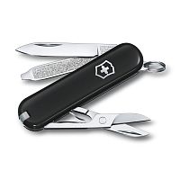 Нож-брелок Victorinox Classic SD Colors, 58 мм, 7 функций, "Dark Illusion"