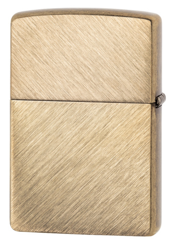 Зажигалка Zippo Classic с покрытием Herringbone Sweep Brass, латунь/сталь, золотистая, матовая, 36x1 фото 6