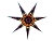 Подвесная звезда плафон СИРИ (чёрная), 70 см, белый кабель, цоколь Е14, STAR trading