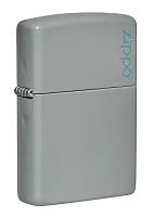 Зажигалка Zippo Classic с покрытием Flat Grey, латунь/сталь, серая, глянцевая, 38x13x57 мм