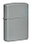 Зажигалка Zippo Classic с покрытием Flat Grey, латунь/сталь, серая, глянцевая, 38x13x57 мм