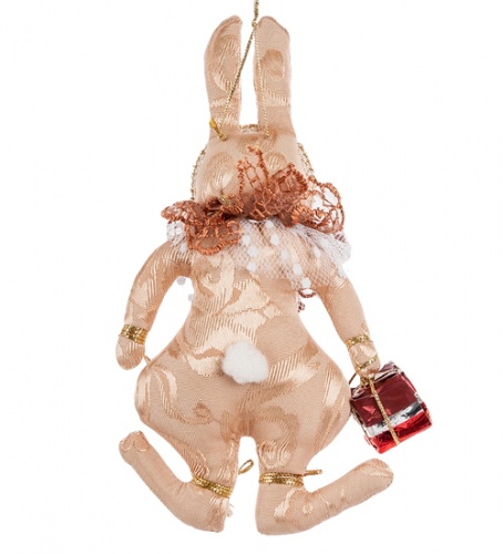RK-470 Кукла подвесная "Кролик с подарком" фото 2