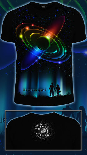 Мужская футболка"We are in Space" фото 4