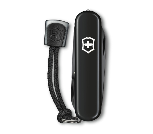 Нож-брелок Victorinox Classic Signature Lite, 58 мм, 7 функций, черный фото 6