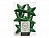 Набор украшений "Ёлочные звёздочки" пластиковый, глянцевые, матовые, с глиттером, цвет: классический зелёный, 2x7.5x7.5 см (упаковка 6 шт.), Kaemingk