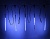 Светодиодная гирлянда Тающие Сосульки 5*0.3 м, 160 синих LED ламп, черный ПВХ, 5 м, IP44, BEAUTY LED