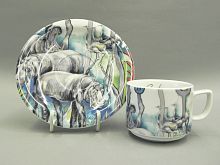 Чашка Leander с блюдцем, Объём: 0,2 л, Название: safari, Номер: 02120415-0015
