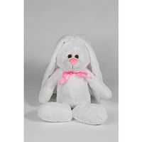 Заяц подарочный большой с длинными ушами 60 см, белый, Фабрика Принцесса, Фабрика Принцесса