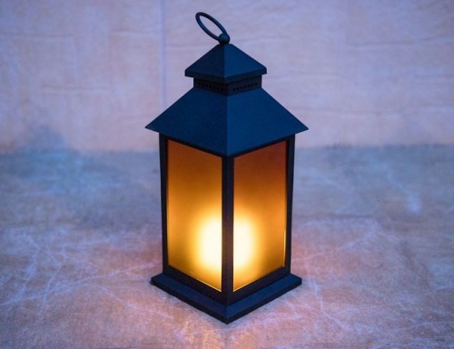 Светодиодный светильник - фонарь "Чарующий свет", имитация 'живого пламени', 36 LED-огней, 31 см, черный, батарейки, таймер, Kaemingk фото 2