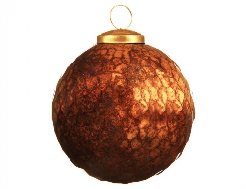 Ёлочный шар "Благородный мёд", стекло, 10 см, Kaemingk