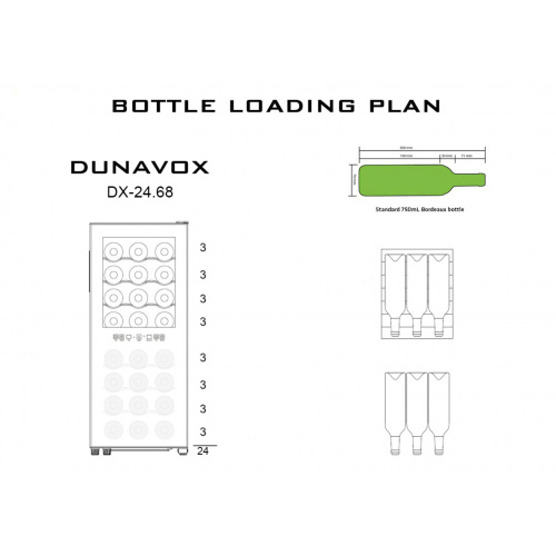 Винный шкаф Dunavox DX-24.68DSC фото 2