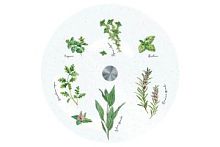 Блюдо стеклянное (вращающееся) Herbarium в подарочной упаковке