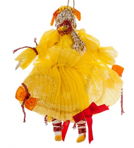 RK-487 Кукла подвесная "Клоунесса с бантом" - Вариант A фото 2
