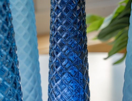 Декоративные стеклянные вазы SKY AND SEA, голубая гамма, 32 см (5 шт.), Kaemingk фото 5