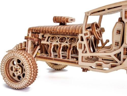 Механическая сборная модель из дерева Wood Trick Безумный Багги фото 2