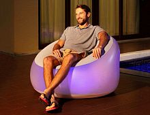 Надувное кресло с подсветкой Luxury OutDoor 102x97x71см, BestWay,