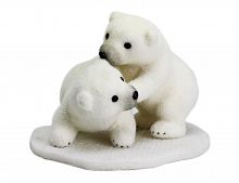 Новогодняя фигурка "Медвежатки", белая, 22.5х15.5 см, Peha Magic