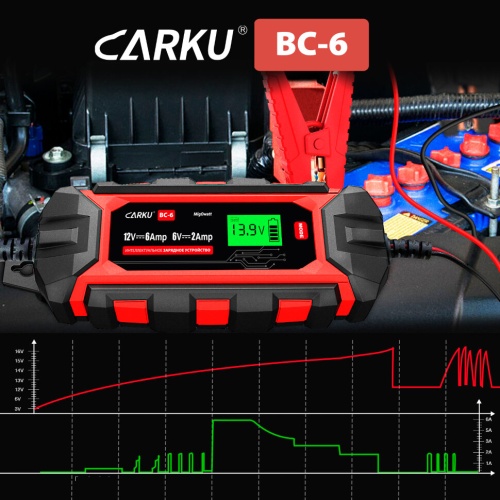 Интеллектуальное зарядное устройство CARKU BC-6 фото 2