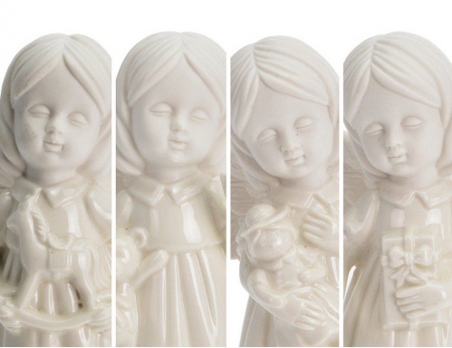 Статуэтка "Малышка-ангел", фарфор, белая, 16 см, разные модели, Koopman International фото 2