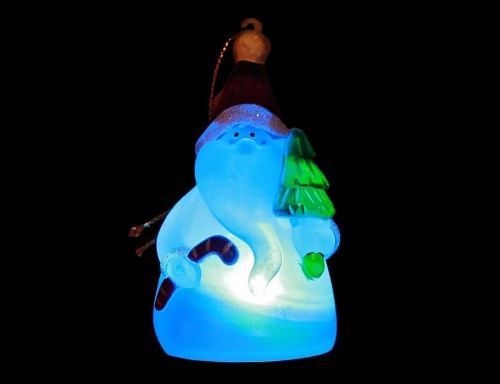 "Санта клаус", светящийся, на подвеске, 6х10 см, SNOWHOUSE фото 2