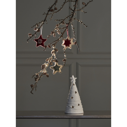 Набор елочных украшений из фетра christmas stars из коллекции new year essential, 3 шт. фото 3
