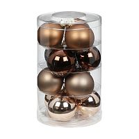 Набор ёлочных шаров, стекло, Ø 6 см, 12 шт в уп