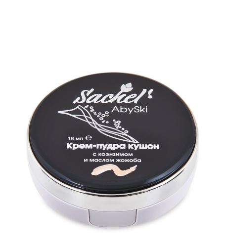 MED-01/156 «Сашель» AbySki крем-пудра кушон с коэнзимом и маслом жожоба 18 мл фото 7
