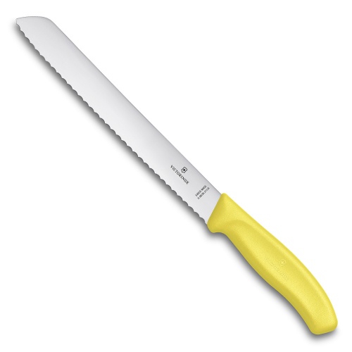 Нож Victorinox для хлеба, лезвие 21 см волнистое, в блистере, 6.8633.21B