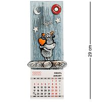 KK-655 Панно с календарем «Бык» шамот