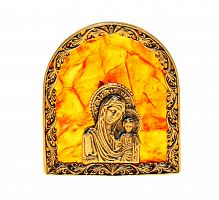 Иконка "Богородица" из янтаря, M-a
