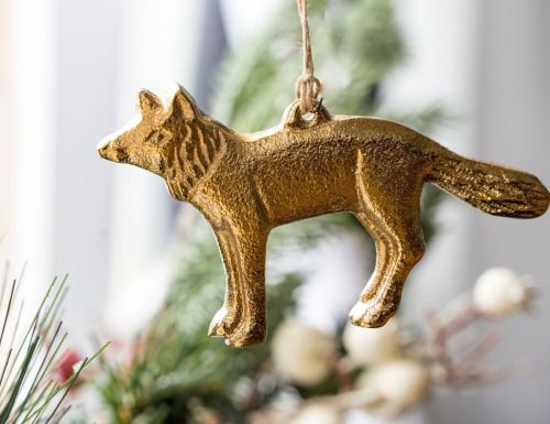 Набор ёлочных игрушек WILD NATURE, металл, 10 см (6 шт.), Koopman International фото 4
