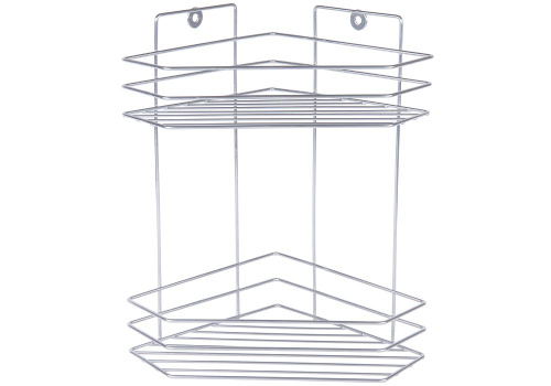 RUS-385045-2 Полка для ванной 2-х ярусная угловая, Rosenberg