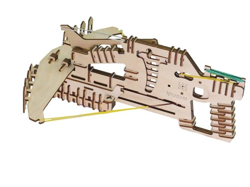 Конструктор Арбалет средний (8 зарядов) Паркматика из дерева фото 3