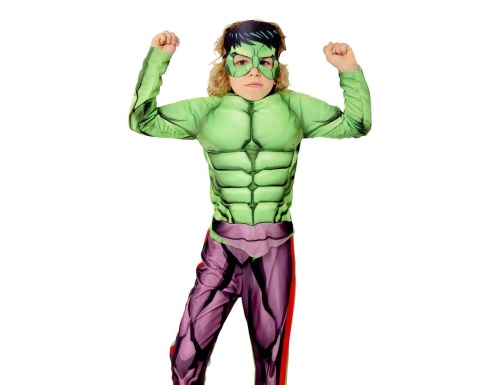 Карнавальный костюм Халк с мускулами - Мстители фото 3
