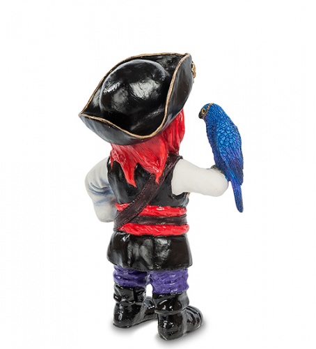 WS-794 Статуэтка в стиле Фэнтези "Капитан пиратов и его попугай" фото 2