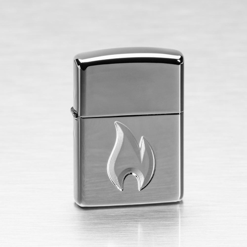 Зажигалка Zippo Armor с покрытием High Polish Blue, латунь/сталь, синяя, глянцевая, 36x12x56 мм фото 2