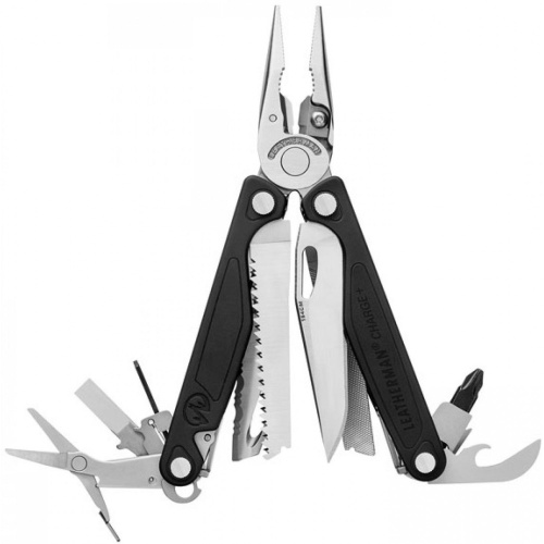 Мультитул Leatherman Charge Plus, 17 функций, кожаный чехол