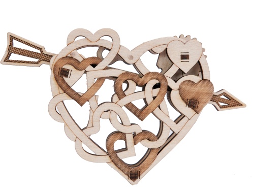 3D-пазл из дерева Wood Trick Вудик Сердце фото 4